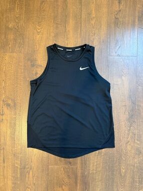 Nike Black Athletic Tank with White Swoosh